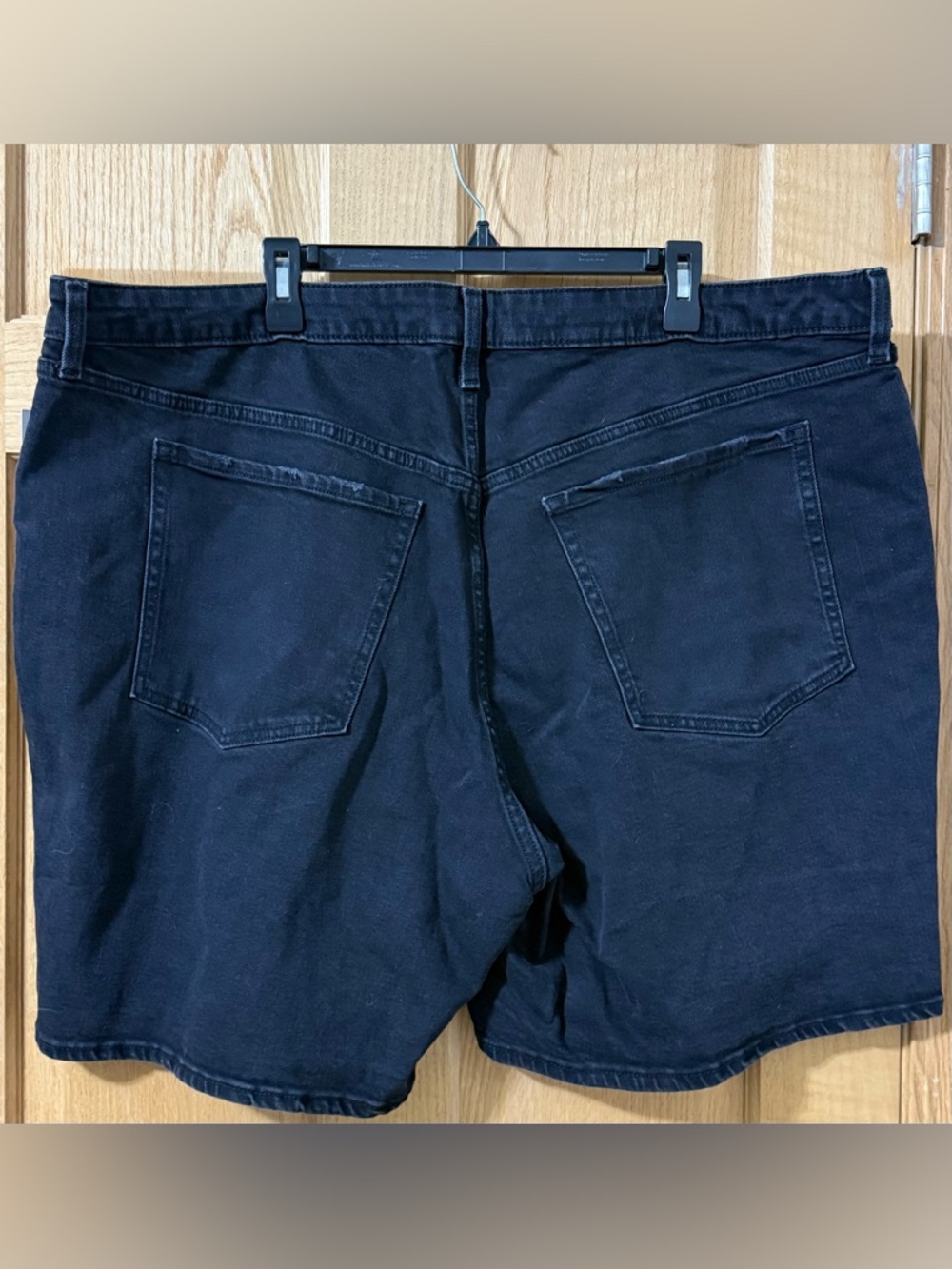 Old Navy High Rise O.G. Straight Black Denim Shorts Size 26 NWT - Picture 4 of 5